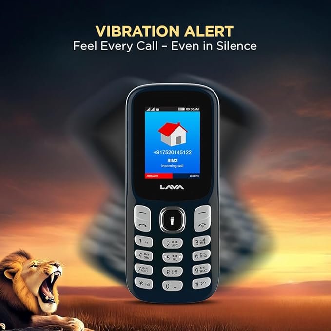 Lava A3 King Dual Sim Keypad Mobile Phone | 1750mAh Big Battery | 1.8" Large Display | 7 Languages Read & Write Support | Vibration Alert (Charcol Grey) - Image 7