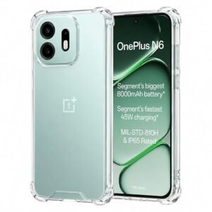 OnePlus N6 Bumper Hard TP PC + TPU Armour Case with Raised Edges,Shockproof Protection Back Cover for OnePlus Nord N6