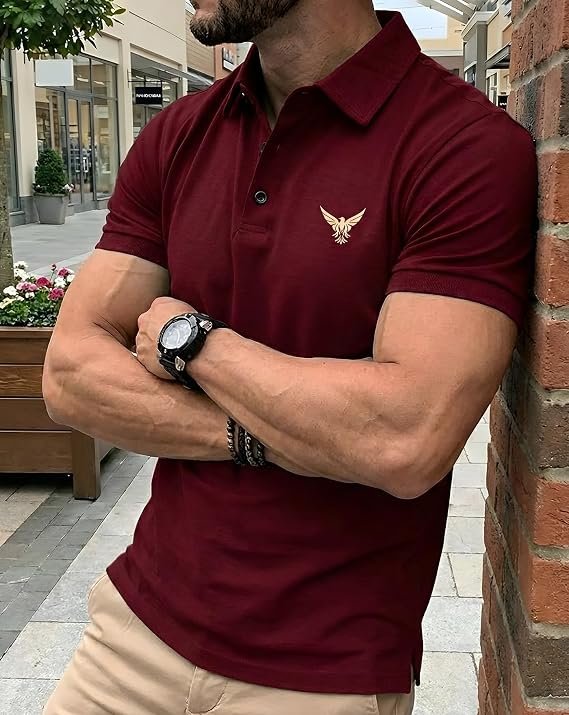 AUSK Polo T-Shirt for Men || Half Sleeves Neck Polos Men Tshirt - Image 2